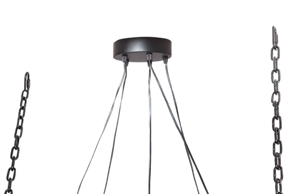 Riess-Ambiente Mehr...|Mehr... > Industrial Hängelampe BARRACUDA 152cm recyceltes Massivholz mit 5 Leuchten