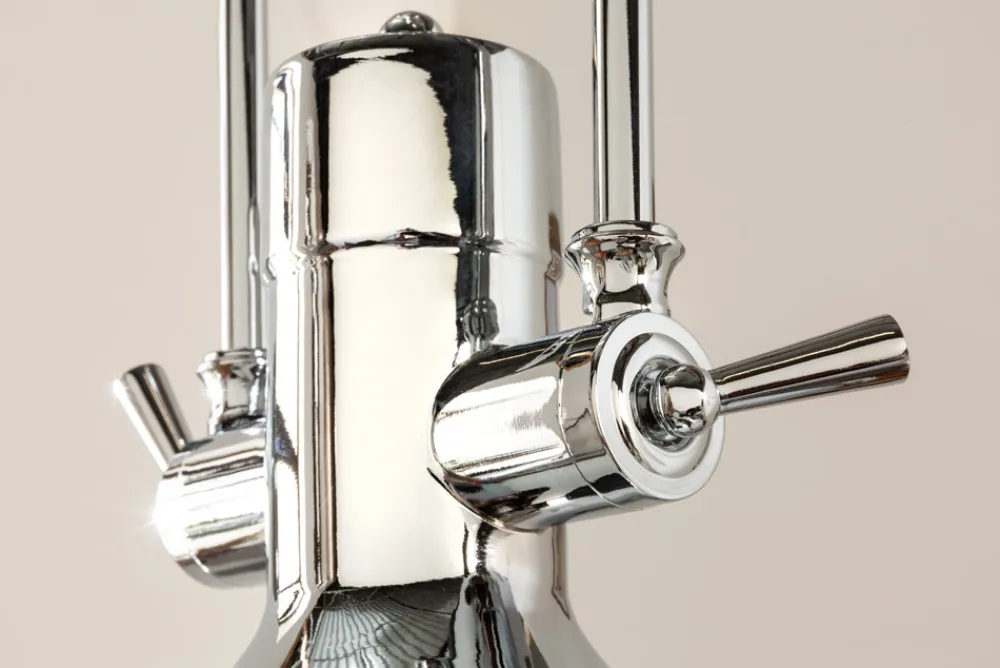 Riess-Ambiente Hängelampen|Industrial Loft > Industrial Hängelampe INDUSTRIAL 45cm silber Chrom Designklassiker