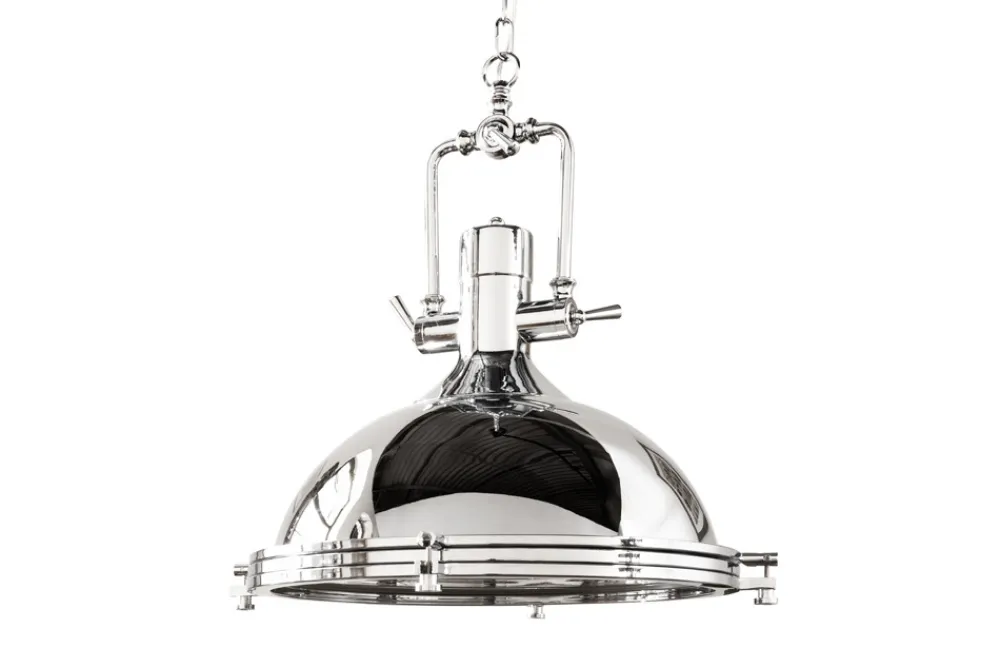 Riess-Ambiente Hängelampen|Industrial Loft > Industrial Hängelampe INDUSTRIAL 45cm silber Chrom Designklassiker