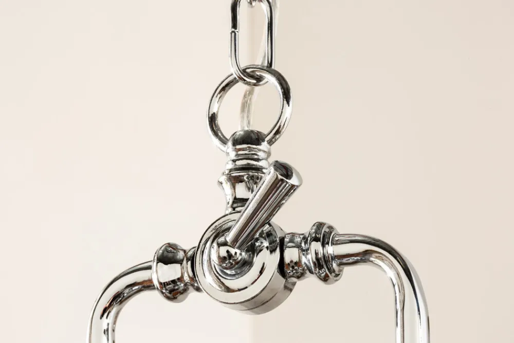 Riess-Ambiente Hängelampen|Industrial Loft > Industrial Hängelampe INDUSTRIAL 45cm silber Chrom Designklassiker