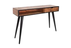 Riess-Ambiente Mehr...|Massivholztische > Industrial Konsolentisch INDUSTRIAL 120cm Mango mit schwarzen Beinen