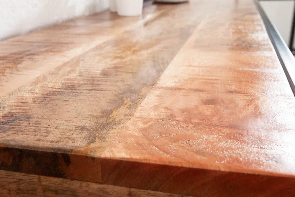 Riess-Ambiente Mehr...|Massivholztische > Industrial Konsolentisch INDUSTRIAL 120cm Mango mit schwarzen Beinen