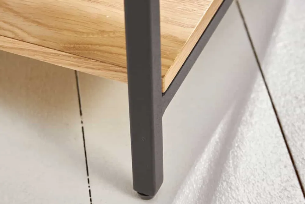 Riess-Ambiente Beistelltische|Nachttische > Industrial Nachttisch ELEMENTS 40cm Eiche Beistelltisch mit Schublade