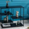 Riess-Ambiente Konsolentische|Industrial Loft > Industrial Regal DURA STEEL 90cm schwarz Metall Konsole