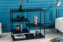 Riess-Ambiente Konsolentische|Industrial Loft > Industrial Regal DURA STEEL 90cm schwarz Metall Konsole