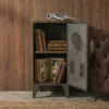 Riess-Ambiente Industrial Loft|Nachttische > Industrial Schrank NAUTILUS 85cm natur grau Metall Massivholz Vintage Spind