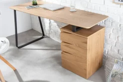 Riess-Ambiente Bürotische|Industrial Loft > Industrial Schreibtisch STUDIO 160cm Eichenoptik mit 3 Schubladen