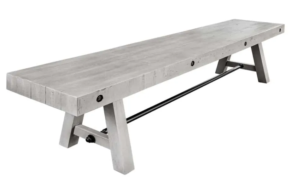 Riess-Ambiente Mehr...|Industrial Loft > Industrial Sitzbank FINCA 200cm grau Pinie recyceltes Massivholz Eisen