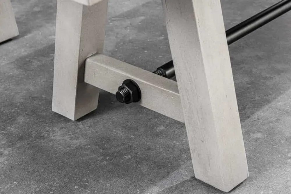 Riess-Ambiente Mehr...|Industrial Loft > Industrial Sitzbank FINCA 200cm grau Pinie recyceltes Massivholz Eisen