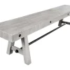 Riess-Ambiente Industrial Loft|Sitzbänke > Industrial Sitzbank FINCA 165cm grau Pinie recyceltes Massivholz Eisen