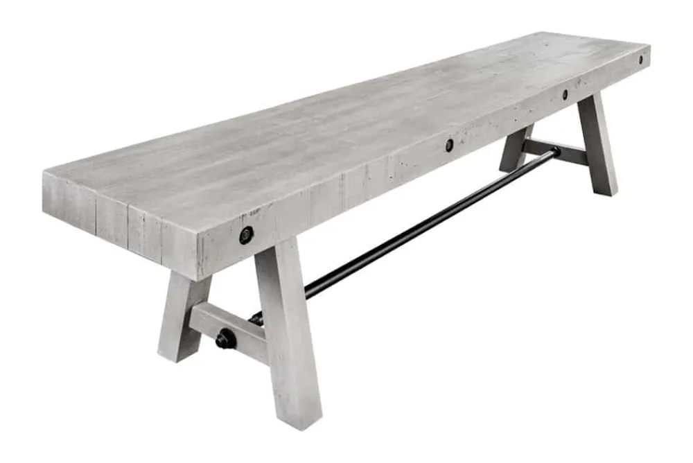 Riess-Ambiente Industrial Loft|Sitzbänke > Industrial Sitzbank FINCA 165cm grau Pinie recyceltes Massivholz Eisen