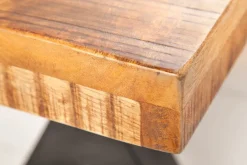 Riess-Ambiente Mehr...|Industrial Loft > Industrial Sitzbank IRON CRAFT 160cm Mangoholz mit schwarzen X-Beinen