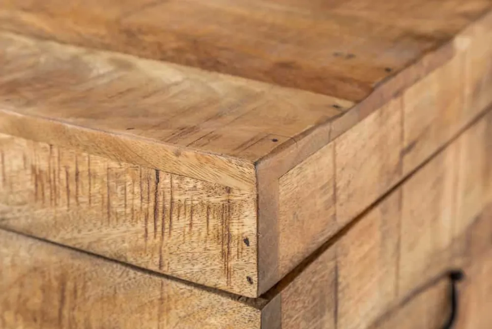Riess-Ambiente Mehr...|Industrial Loft > Industrial Truhenbank FACTORY LOFT 115cm Mangoholz natur Sitzbank