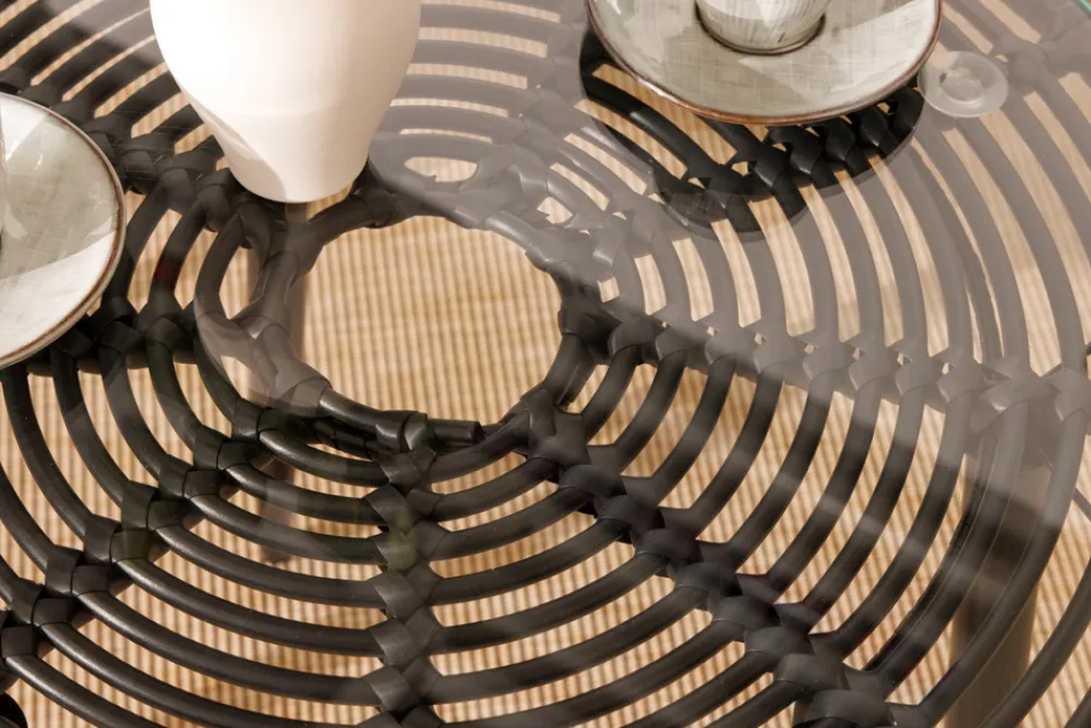 Riess-Ambiente Haus & Garten|Sitzgruppen > In- und Outdoor Bistro Balkon-Set PARIS schwarz Polyrattan Sitzgruppe inkl. Tisch