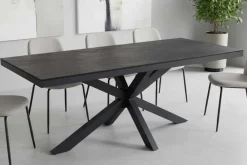 Riess-Ambiente Haus & Garten|Esstische > In- und Outdoor Esstisch GALAXIE 180cm anthrazit Keramik Aluminium Gartentisch