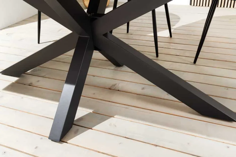 Riess-Ambiente Haus & Garten|Esstische > In- und Outdoor Esstisch GALAXIE 200cm hellgrau Keramik anthrazit Aluminium