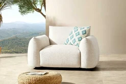 Riess-Ambiente Haus & Garten|Sitzgruppen > In- und Outdoor Gartensessel SEAHAWK creme Aluminium Olefin 1-Sitzer Sofa wetterfest