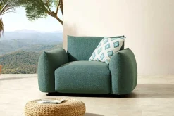 Riess-Ambiente Haus & Garten|Sitzgruppen > In- und Outdoor Gartensessel SEAHAWK türkis Aluminium Olefin 1-Sitzer Sofa wetterfest