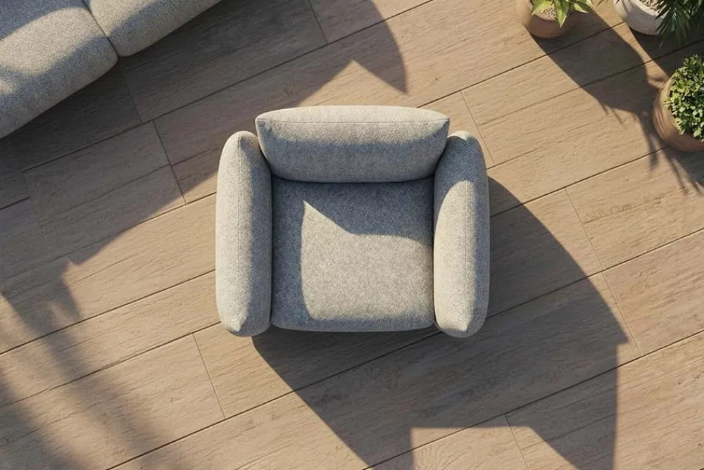 Riess-Ambiente Haus & Garten|Sitzgruppen > In- und Outdoor Gartensessel SEAHAWK anthrazit Aluminium Olefin 1-Sitzer Sofa wetterfest
