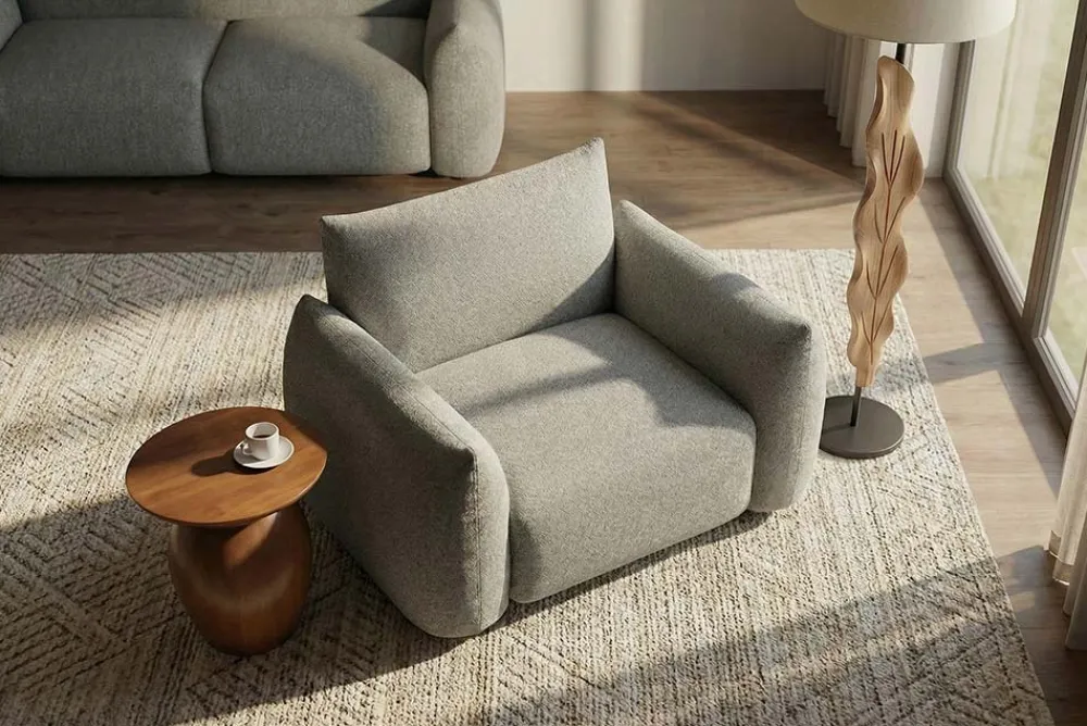 Riess-Ambiente Haus & Garten|Sitzgruppen > In- und Outdoor Gartensessel SEAHAWK anthrazit Aluminium Olefin 1-Sitzer Sofa wetterfest