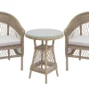 Riess-Ambiente Haus & Garten|Sitzgruppen > In- und Outdoor Garten-Set ELYSEE natur taupe Polyrattan Aluminium inkl. Tisch Kissen