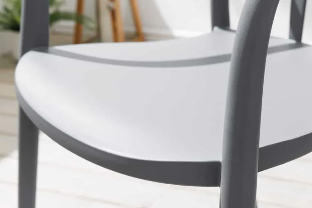 Riess-Ambiente Haus & Garten|Gartenstühle > In- und Outdoor Gartenstuhl STUDIO ITALIA anthrazit stapelbar wetterfest