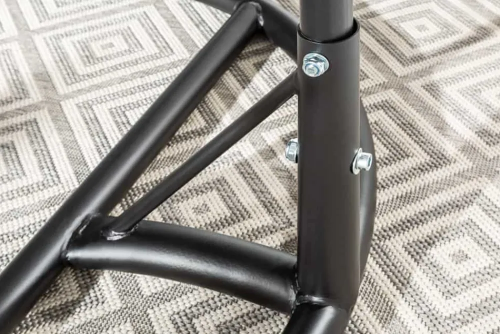 Riess-Ambiente Haus & Garten|Sessel > In- und Outdoor Hängesessel LOFT WIDE grau schwarz Hängestuhl inkl. Kissen wetterfest