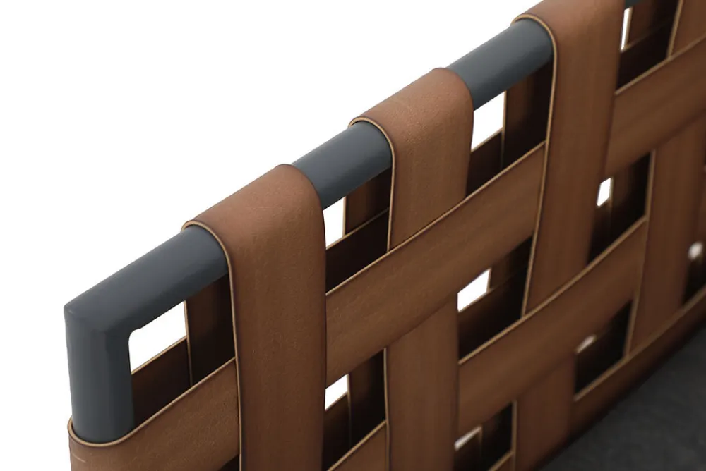 Riess-Ambiente Haus & Garten|Sessel > In- und Outdoor Lounge-Sessel UNIQUE 70cm schwarz braun grau Aluminium inkl. Kissen