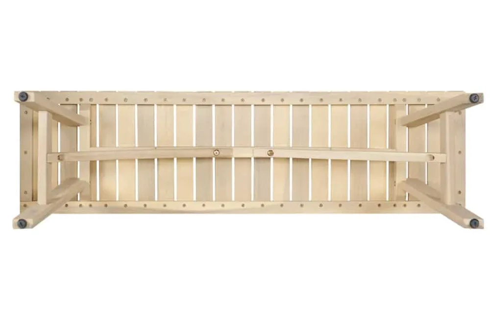 Riess-Ambiente Haus & Garten|Mehr... > In- und Outdoor Sitzbank BALI 110cm natur hell Akazienholz wetterfest Balkonbank