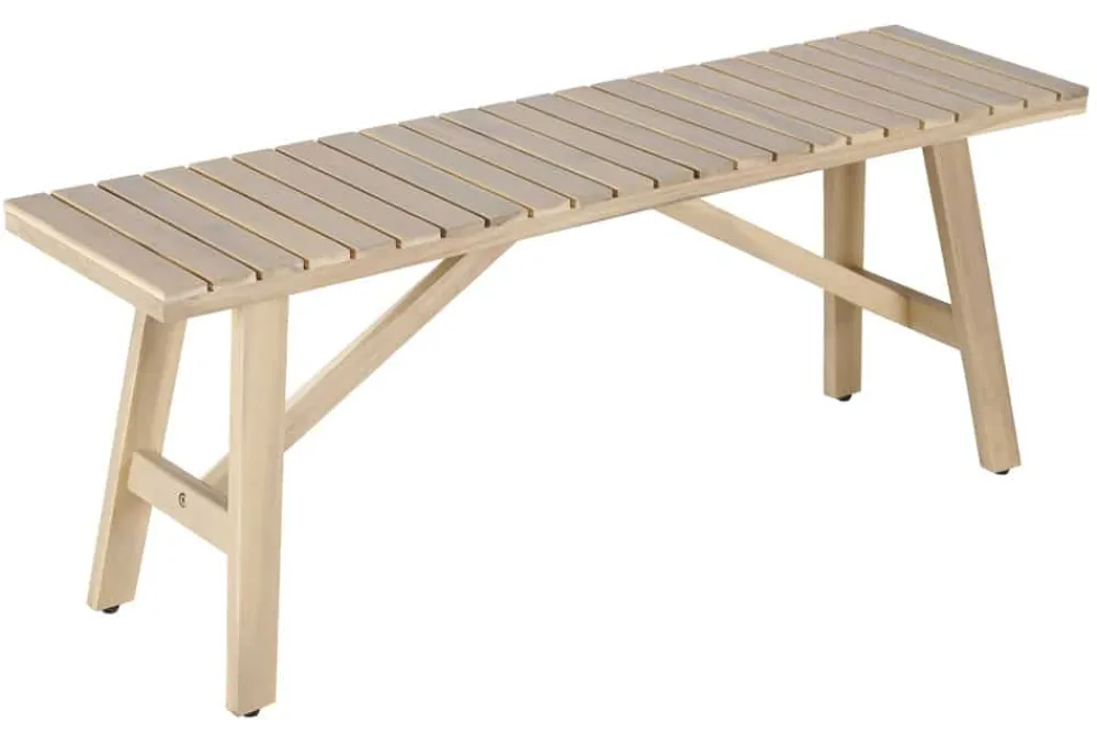 Riess-Ambiente Haus & Garten|Mehr... > In- und Outdoor Sitzbank BALI 110cm natur hell Akazienholz wetterfest Balkonbank