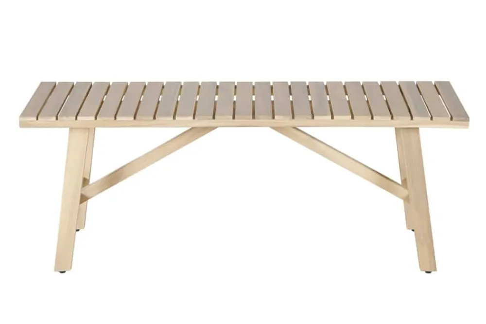 Riess-Ambiente Haus & Garten|Mehr... > In- und Outdoor Sitzbank BALI 110cm natur hell Akazienholz wetterfest Balkonbank