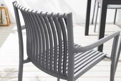 Riess-Ambiente Haus & Garten|Gartenstühle > In- und Outdoor Stuhl STUDIO ITALIA anthrazit stapelbar wetterfest Gartenstuhl