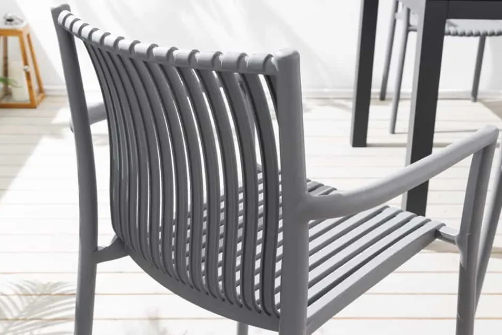 Riess-Ambiente Haus & Garten|Gartenstühle > In- und Outdoor Stuhl STUDIO ITALIA anthrazit stapelbar wetterfest Gartenstuhl