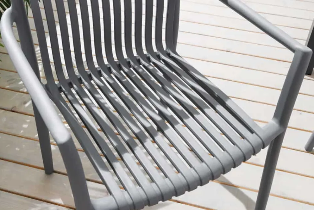 Riess-Ambiente Haus & Garten|Gartenstühle > In- und Outdoor Stuhl STUDIO ITALIA anthrazit stapelbar wetterfest Gartenstuhl
