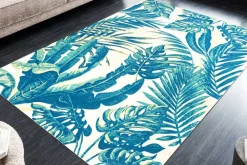Riess-Ambiente Outdoor Teppiche|Teppiche > In- und Outdoor Teppich LEAF 240x160cm grün beige Blatt-Design wetterfest