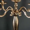 Riess-Ambiente Goldene Möbel|Kerzenständer > Kerzenständer MODERN BAROCK 40cm gold 5-armig Lüster Aluminium poliert Kerzenhalter