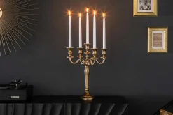 Riess-Ambiente Goldene Möbel|Kerzenständer ><noscript><img width=