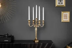 Riess-Ambiente Goldene Möbel|Kerzenständer ><noscript><img width=