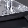 Riess-Ambiente Kerzenständer > Kerzenständer MODERN BAROCK 30cm 7-flammig silber Aluminium poliert Kerzenhalter Deko-Platte