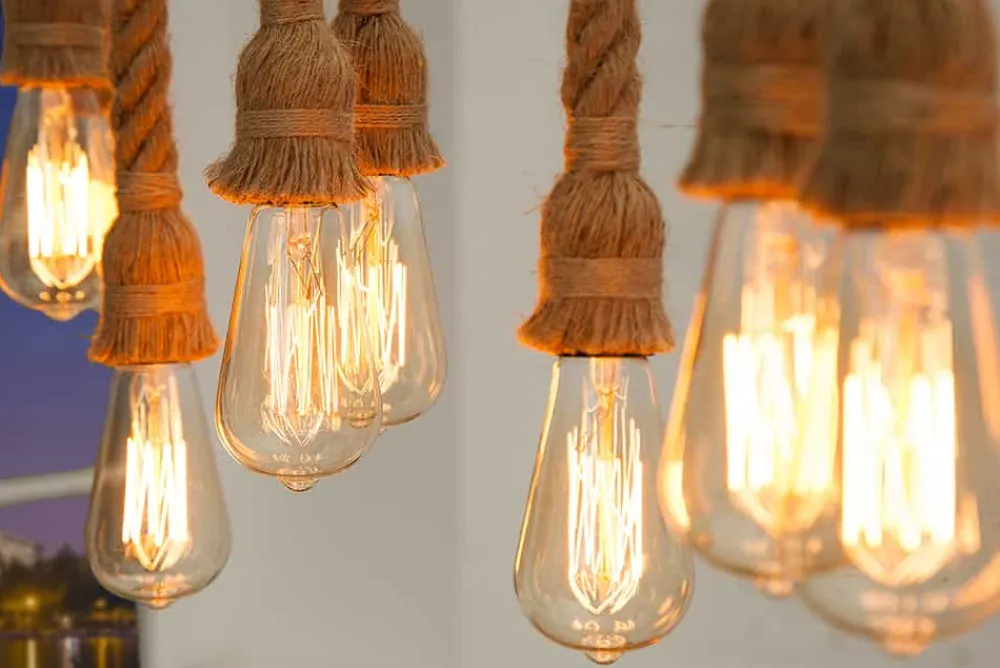 Riess-Ambiente Hängelampen > Maritime Hängeleuchte SEVEN SEAS II 120cm Seil Lampe mit 10 Leuchten