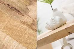 Riess-Ambiente Beistelltische|Mehr... > Maritimer Beistelltisch SEVEN SEAS 50cm silber Anker-Design rund Mangoholz Metall