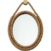 Riess-Ambiente Spiegel > Maritimer Wandspiegel SEVEN SEAS 60cm natur oval Rahmen Tau gold Aufhängung