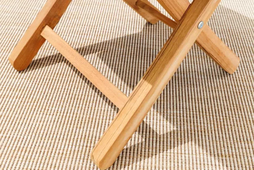 Riess-Ambiente Mehr...|Massivholz Gartenmöbel > Massiver Beistelltisch EMPIRE TEAK 45cm natur Teakholz wetterfest