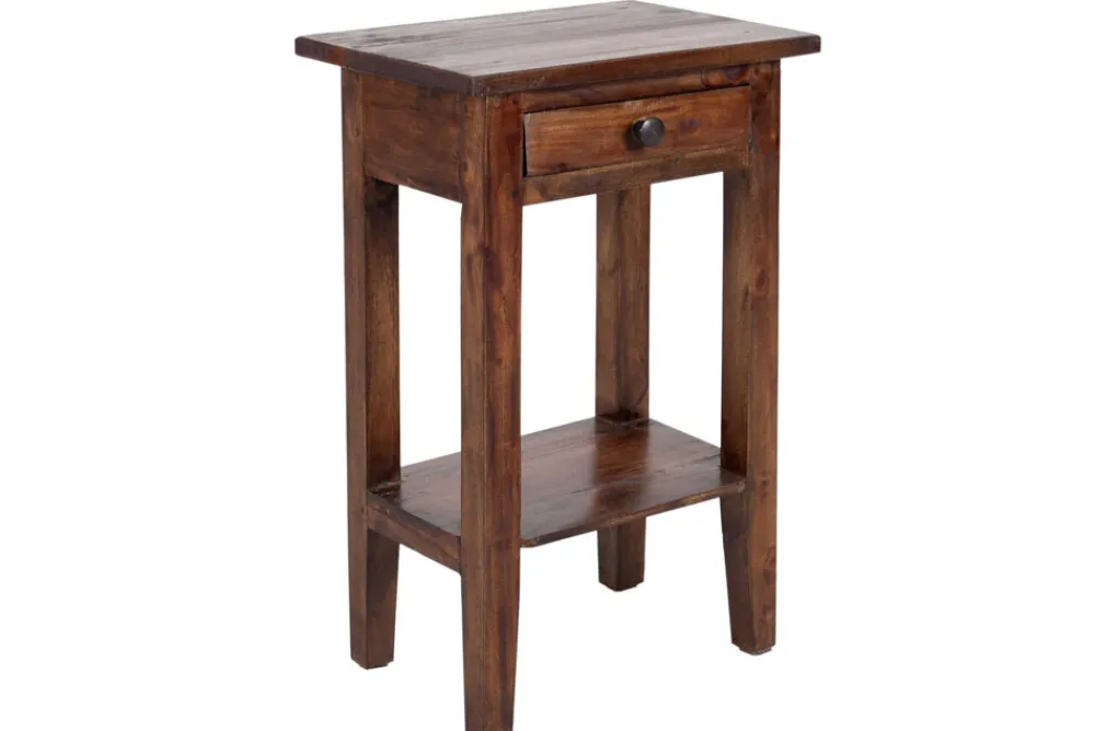 Riess-Ambiente Beistelltische|Mehr... > Massiver Beistelltisch HEMINGWAY 55cm coffee Mahagoniholz Shabby Chic Telefontisch