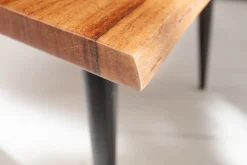 Riess-Ambiente Mehr...|Couchtische > Massiver Beistelltisch ORGANIC LIVING 60cm braun Akazie Couchtisch Live Edge