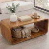 Riess-Ambiente Mehr...|Couchtische > Massiver Couchtisch CUBUS 100cm braun honey finish Mangoholz handmade