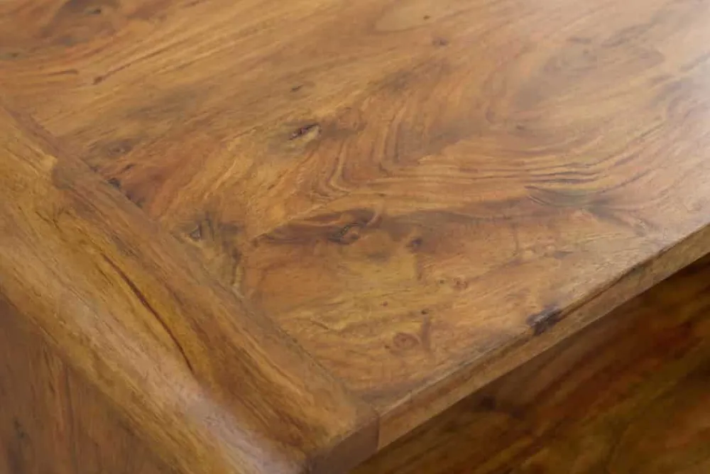 Riess-Ambiente Mehr...|Couchtische > Massiver Couchtisch CUBUS 100cm braun honey finish Mangoholz handmade