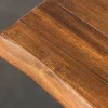 Riess-Ambiente Mehr...|Massivholztische > Massiver Couchtisch GENESIS 110cm braun anthrazit Akazie Baumkante Kufengestell