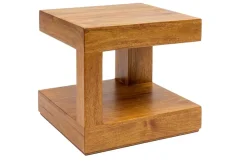 Riess-Ambiente Beistelltische|Mehr... > Massiver Couchtisch GIANT 45cm braun honey finish Mangoholz mit Ablagefach