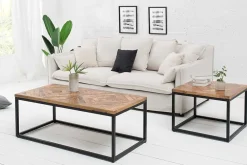 Riess-Ambiente Couchtische & Truhen|Mehr... > Massiver Couchtisch INFINITY HOME 100cm Mangoholz Industrial Design